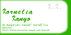 kornelia kanyo business card